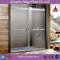 Good Quality Bypass Frameless Sliding Glass Door, Bathroom Shower Door