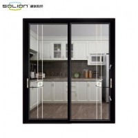 Shinilion Automatic Aluminum Double Glass Sliding Door Low Price